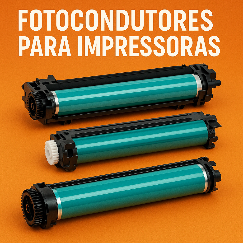 Fotocondutores compatíveis para impressoras HP, Brother e Samsung